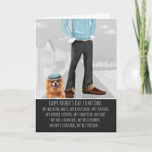 Knoop van de Dog-Vaderdag Kaart (Voorkant)