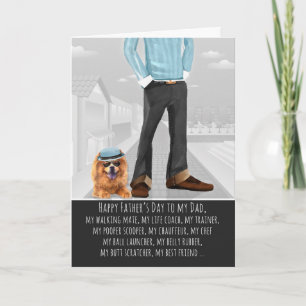 Knoop van de Dog-Vaderdag Kaart