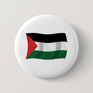 Knoop van de vlag van de Palestijnse Autoriteit Ronde Button 5,7 Cm