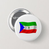 Knoop van de vlag van Equatoriaal-Guinea Ronde Button 5,7 Cm (Voorkant /achterkant)
