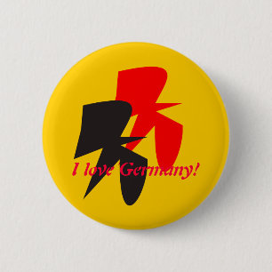 Knoop van twee de vliegende Vogels Ronde Button 5,7 Cm