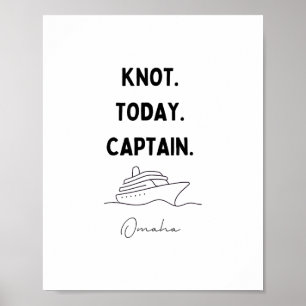 Knoop Vandaag Kapitein Cruise Outfit Omaha Nebrask Poster