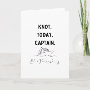 Knoop vandaag kleding voor kapitein cruise St. Pet Kaart