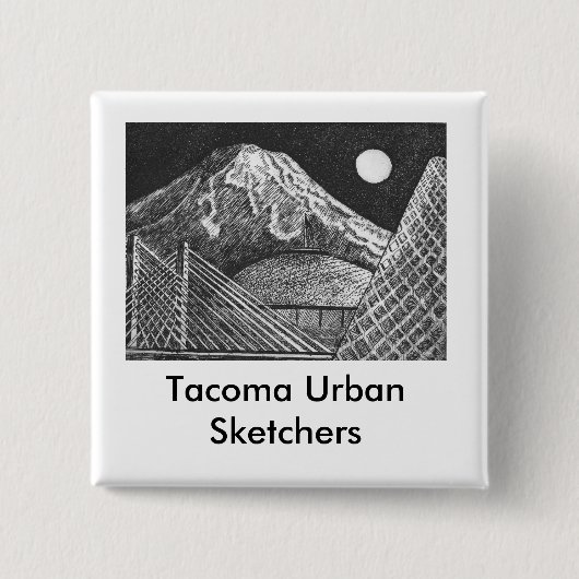 Knoop Vierkante Button 5,1 Cm (Voorkant)