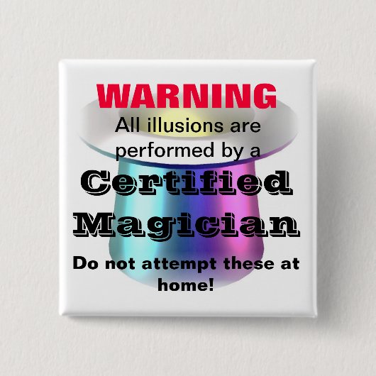 knoop vierkante button 5,1 cm (Voorkant)