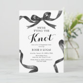 Knoop We Tien De Knoop Verlovingsfeest Kaart (Staand voorkant)