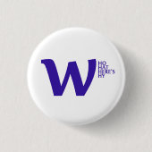 knoop - whniettemin waarom.com ronde button 3,2 cm (Voorkant)