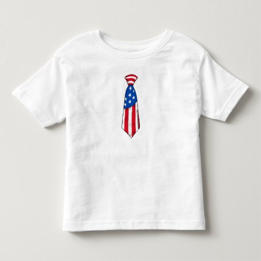 Knoopdas Amerikaanse Vlag 4 juli Kinder Shirts (Voorkant)