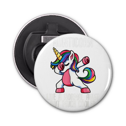 Knoopflesopening met magneet button flesopener (Voorkant)