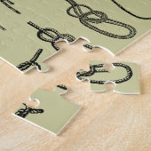 Knoopjes, hitsen, veilig, stropdassen, nautische p legpuzzel (Zijkant)