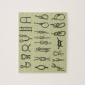 Knoopjes, hitsen, veilig, stropdassen, nautische p legpuzzel (Verticaal)