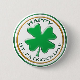 Knoopjes St Patricks Day Ronde Button 5,7 Cm