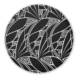 Knoopjes voor zwarte en witte deco-ontwerpkast keramische knop