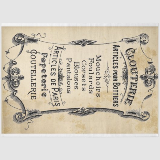 Knooppapier voor waslabel tissuepapier (Voorkant)