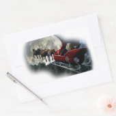 Knooppunten Kerstman Rechthoekige Sticker (Envelop)