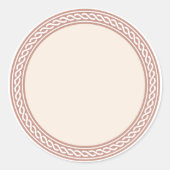 Knoopt rand leeg Sjabloon Etiket (Voorkant)