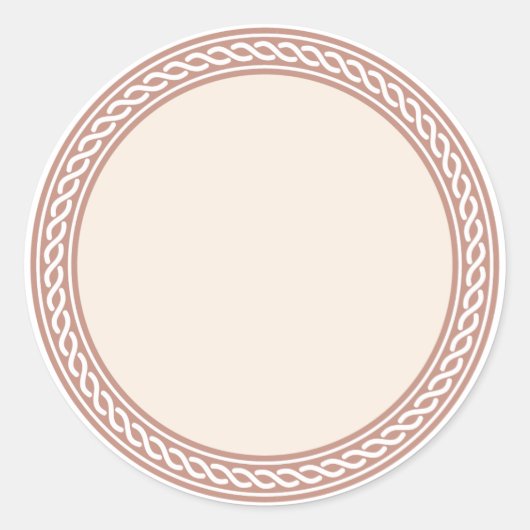 Knoopt rand leeg Sjabloon Etiket (Voorkant)