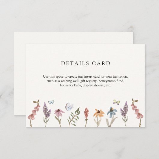 Knoopvlinderbloemlade - Versluitingskaart Informatiekaartje (Voorkant / Achterkant)