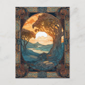 Knoopwerk voor Keltische knoop Landscape Tree Briefkaart (Voorkant)