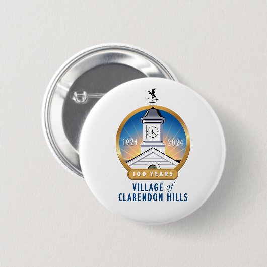 knop 100 jaar ronde button 5,7 cm (Voorkant /achterkant)