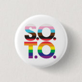 Knop 2 voor uitzingen ronde button 3,2 cm (Voorkant)