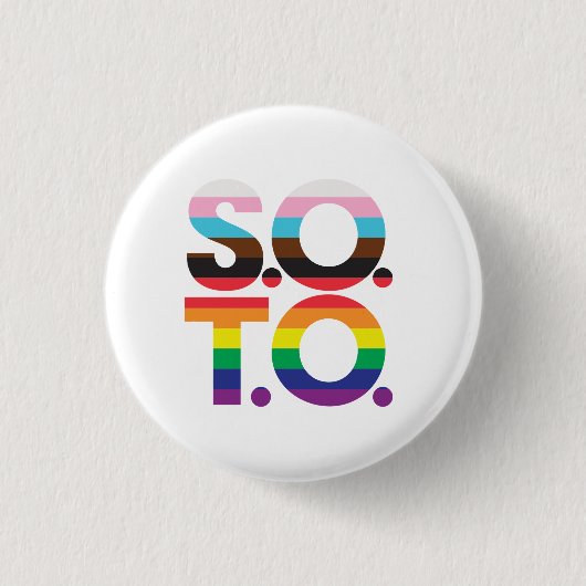 Knop 2 voor uitzingen ronde button 3,2 cm (Voorkant)