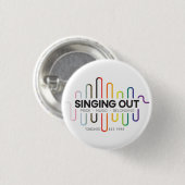 Knop 3 voor uitzingen ronde button 3,2 cm (Voorkant /achterkant)