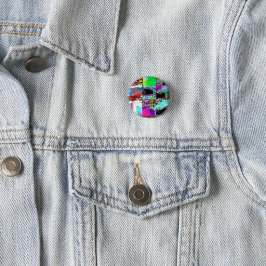 Knop – Abstract raster Ronde Button 3,2 Cm