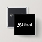 Knop Alfred Vierkante Button 5,1 Cm (Voorkant /achterkant)