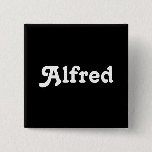 Knop Alfred Vierkante Button 5,1 Cm (Voorkant)