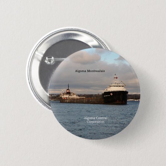 Knop Algoma Montreal ais Ronde Button 5,7 Cm (Voorkant /achterkant)