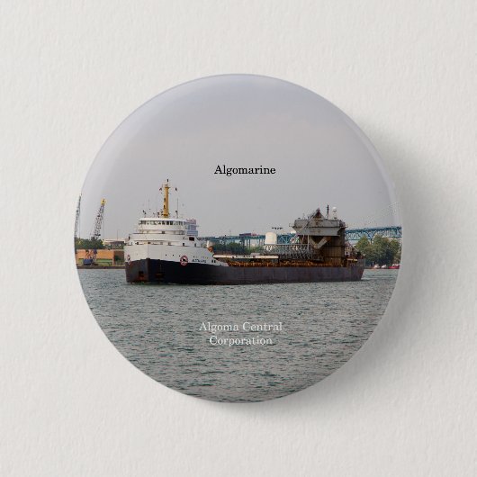 Knop Algomarine Ronde Button 5,7 Cm (Voorkant)