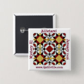 knop Allietare Vierkante Button 5,1 Cm (Voorkant /achterkant)