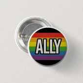 Knop Ally Pride Ronde Button 3,2 Cm (Voorkant /achterkant)