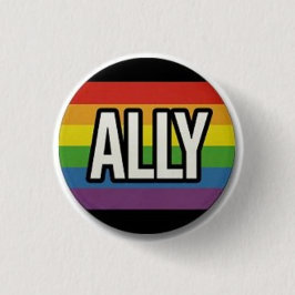 Knop Ally Pride Ronde Button 3,2 Cm