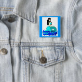 Knop Aloha Mermaid Vierkante Button 5,1 Cm (In situ)