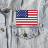 Knop "Amerikaanse Vlag Sterren Strepen Patriottisc Button (Insitu)