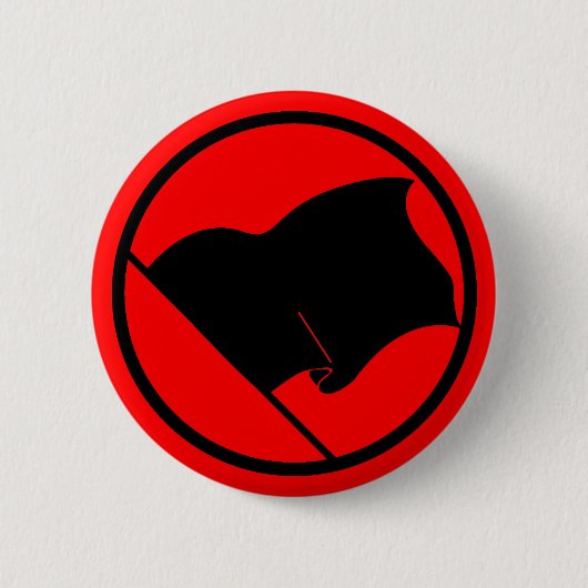 Knop Anarchist Black Flag Ronde Button 5,7 Cm (Voorkant)