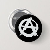 Knop Anarchist logo Ronde Button 5,7 Cm (Voorkant /achterkant)