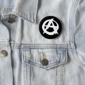Knop Anarchist logo Ronde Button 5,7 Cm (In situ)