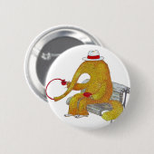 Knop Anteater Ronde Button 5,7 Cm (Voorkant /achterkant)