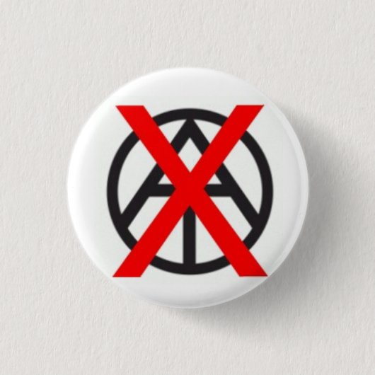 Knop Anti-Atheïst Ronde Button 3,2 Cm (Voorkant)
