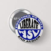 Knop Anti-Audism Ronde Button 5,7 Cm (Voorkant /achterkant)