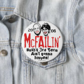 Knop Anti-McCain Palin McFailin Ronde Button 4,0 Cm (In situ)
