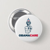 Knop Anti-Obamacare Ronde Button 5,7 Cm (Voorkant /achterkant)