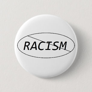 Knop Anti-Racisme Ronde Button 5,7 Cm