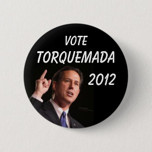 Knop Anti-Rick Santorum Ronde Button 5,7 Cm
