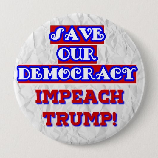 Knop Anti-Trump Ronde Button 4,0 Cm (Voorkant)