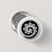 Knop AOTEAROA KORU van nieuw-zeeland Ronde Button 3,2 Cm (Voorkant /achterkant)