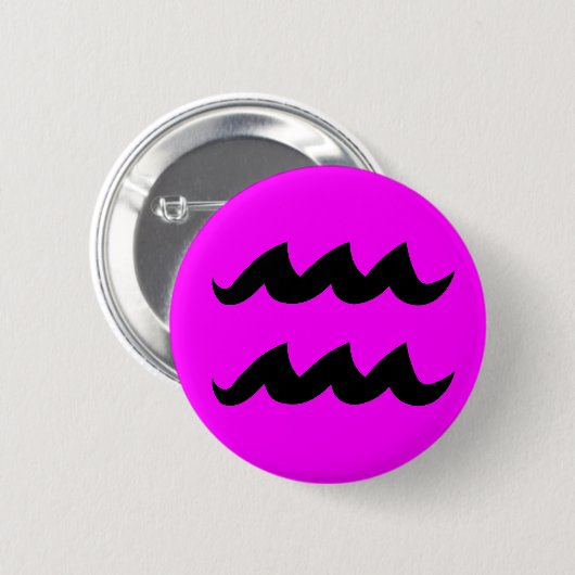 Knop Aquarius magenta Ronde Button 5,7 Cm (Voorkant /achterkant)